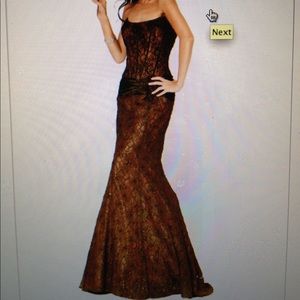 Jovani brown gown